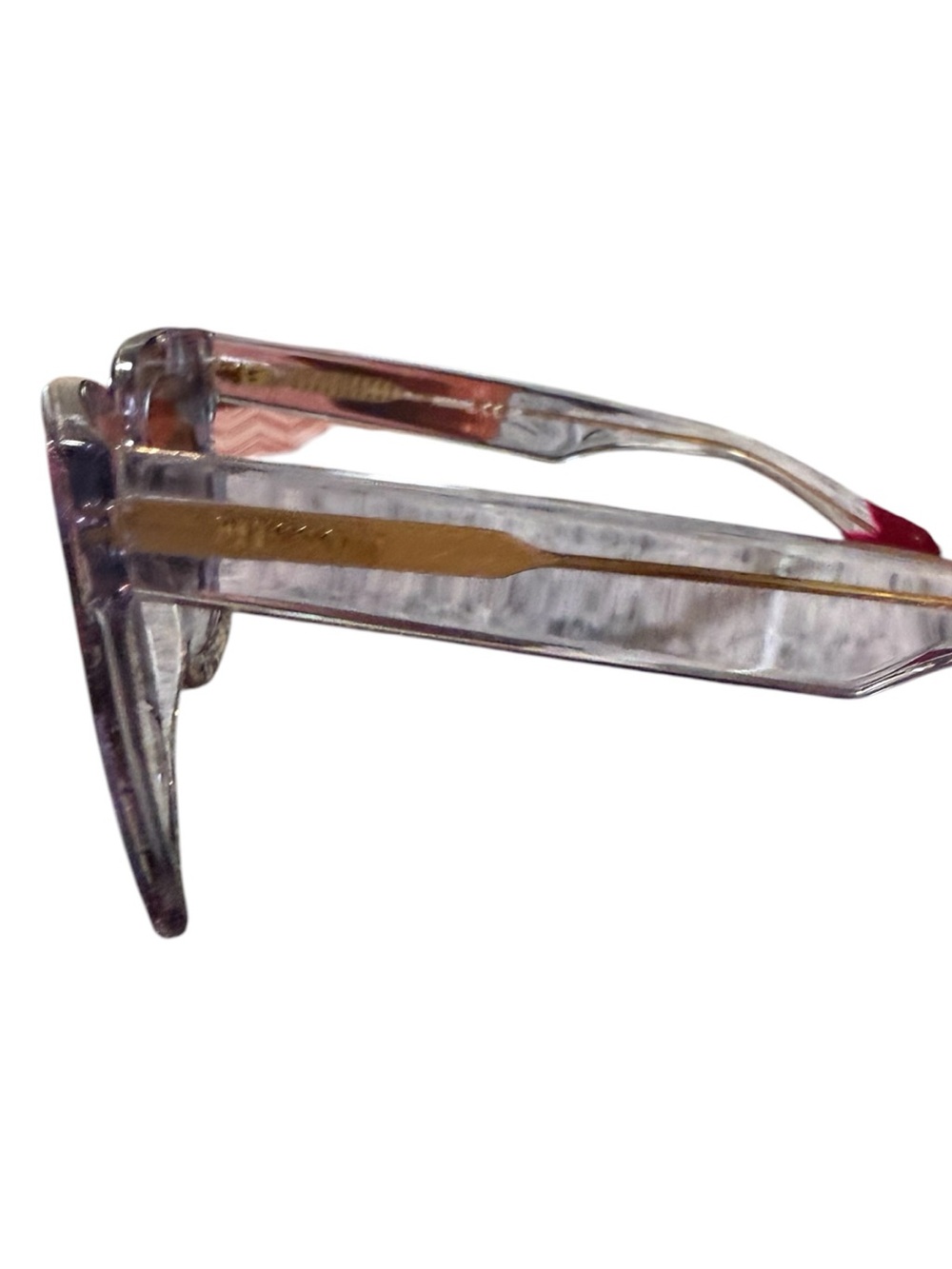 Missoni Purple Leopard Pattern Sunglasses MIS0126/S Square Acetate - Picture 6 of 10